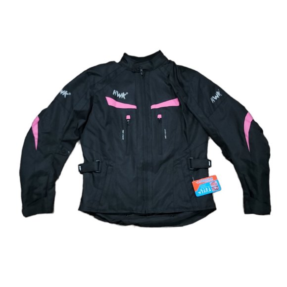 HWK Jackets & Blazers - HWK MotorSports Womens Motorcycle Jacket Waterproof Zip Padded Pockets Sz XL